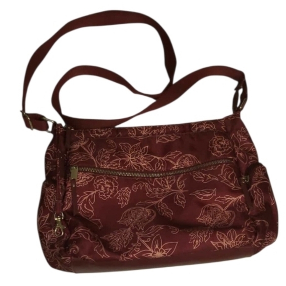 Crossbody Bag Purse Bohemian Multi-Pocket Floral - Picture 2 of 10